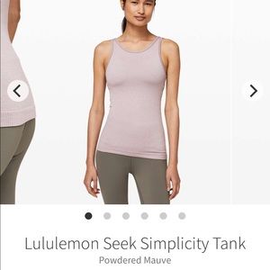 SOLD- Lululemon Seek Simplicity Tank
